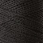Пряжа "Macrame Cotton" 15% полиэстер, 85% хлопок 225м/250гр (770 черный) - Фото 1