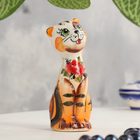 Сувенир «Кошка Милашка», рыжая, 9 см, гжель - Фото 4