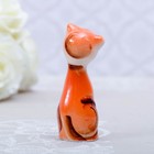 Сувенир «Кошка Милашка», рыжая, 9 см, гжель - Фото 6