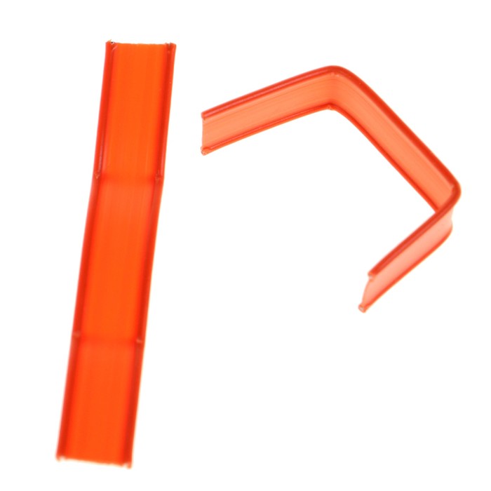 Клип-лента прямая в нарезке, оранжевый, 5 см