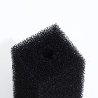Губка прямоугольная для фильтра № 3, ретикулированная 30 PPI, 6 х 6 х 12 см, черная - фото 8624526