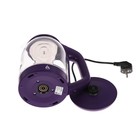Чайник электрический Luazon LSK-1809, стекло, 1.8 л, 1500 Вт, подсветка, фиолетовый - фото 8469015