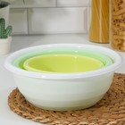 Набор мисок SparkPlast, 3 шт.: 1.2 л; 2.1 л; 3.2 л, пластик, МИКС - Фото 1