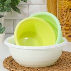 Набор мисок SparkPlast, 3 шт.: 1.2 л; 2.1 л; 3.2 л, пластик, МИКС - Фото 3