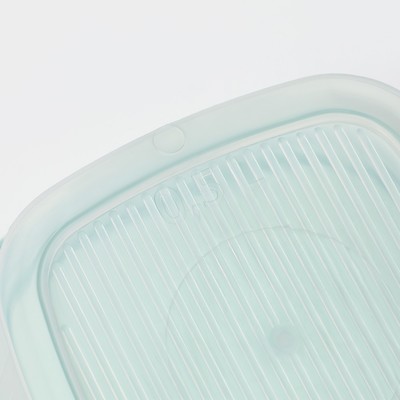 Набор контейнеров квадратных SparkPlast BioFresh, 3 шт.: 0.23 л, 0.5 л, 0.9 л, прозрачный, крышка МИКС