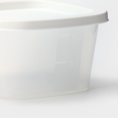 Набор контейнеров квадратных SparkPlast BioFresh, 3 шт.: 0.23 л, 0.5 л, 0.9 л, прозрачный, крышка МИКС