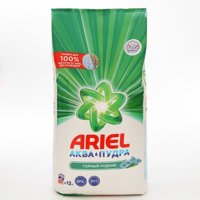 Стиральный порошок Ariel «Горный родник», автомат, 12 кг