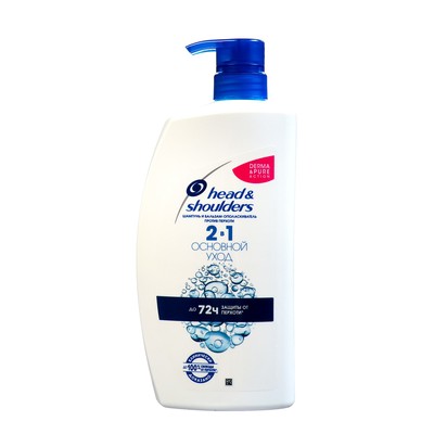 Шампунь и бальзам-ополаскиватель 2в1 против перхоти Head & Shoulders Основной уход, 900 мл