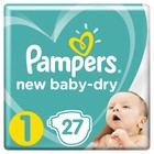 Подгузники Pampers New Baby-Dry (2-5 кг), 27 шт - фото 108386533