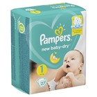 Подгузники Pampers New Baby-Dry (2-5 кг), 27 шт - фото 9761227