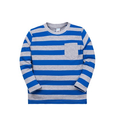 Лонгслив для мальчика "Fashionable blue", цвет меланж/синий, рост 98-104 см
