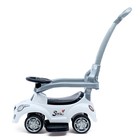 Толокар-каталка «Тачка», с родительской ручкой, цвет белый - Фото 2