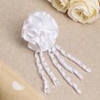 Бант для девочек с резинкой "Лило" белый, 6 см, микс - Фото 1