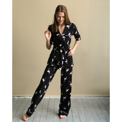 Брюки женские MINAKU "Фламинго", р.42, цвет чёрный