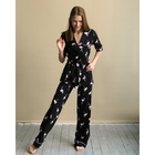 Брюки женские MINAKU "Фламинго", р.50, цвет чёрный - Фото 1