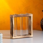 Кашпо деревянное 15×4×15 см с 3 колбами "Рамка Мини", обжиг Дарим Красиво - фото 22816889