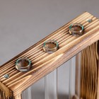 Кашпо деревянное 15×4×15 см с 3 колбами "Рамка Мини", обжиг Дарим Красиво - фото 22816891