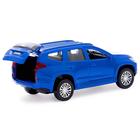Машина металлическая MITSUBISHI PAJERO SPORT, 12 см, инерционная, цвет синий - фото 24495280