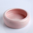 Миска керамическая 150 мл  10 х 3,2 см, нежно-розовая - Фото 2