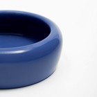 Миска керамическая 100 мл  10 х 3,2 см, синяя - Фото 4