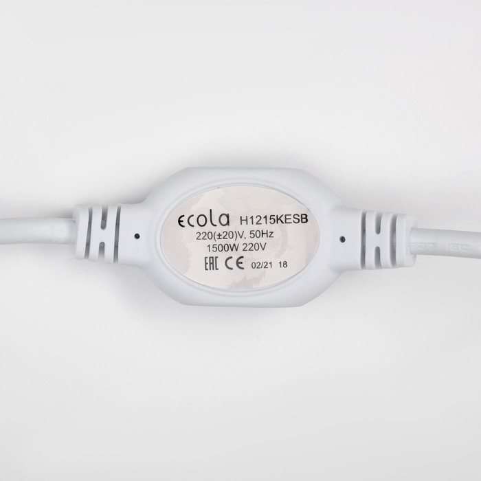 Блок питания Ecola для светодиодной ленты 12 × 7 мм, 220 В, 1500 Вт, IP68 - фото 1881971319