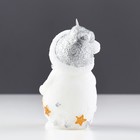 Свеча декоративная "Снеговичок", 6×5,5×11 см, белый - Фото 3