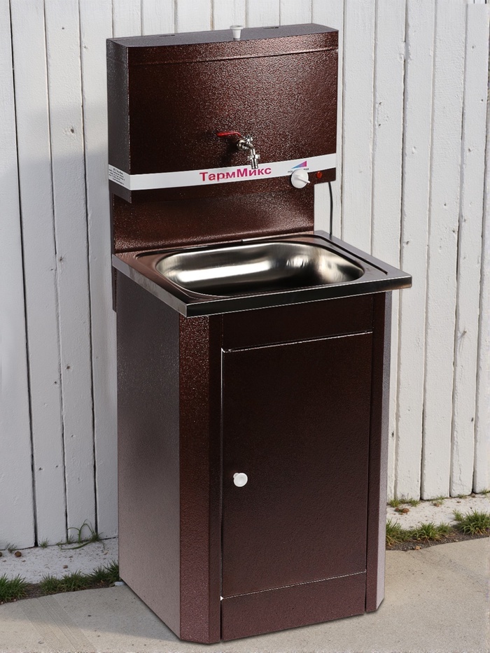 Умывальник "ТермМикс", с ЭВН, нержавеющая мойка, 1250 Вт, 17л, цвет медь - Фото 1