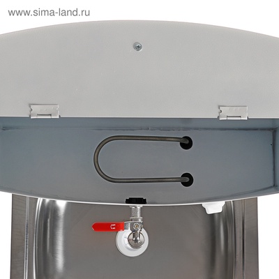 Умывальник "ТермМикс", с ЭВН, нержавеющая мойка, 1250 Вт, 17 л, ЛДСП, белый