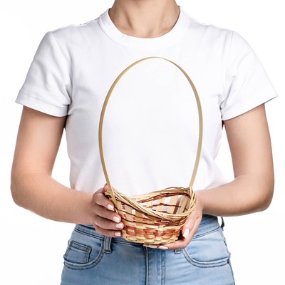 Корзина плетёная для хранения «Ладья», 15×13×8 см, бамбук