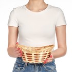 Корзина плетёная для хранения «Ладья», 24×17×8 см, бамбук - Фото 2