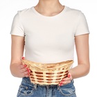 Корзина плетёная для хранения «Ладья», 24×17×8 см, бамбук - Фото 2