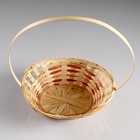 Корзина плетёная для хранения «Ладья», 24×17×8 см, бамбук - Фото 5