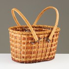 Корзина плетёная для хранения «Пикник», 33×20×18 см, ручка h=15 см, ротанг  (артикул 4427924)  большой выбор товаров оптом и в розницу по низким ценам с доставкой