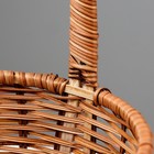 Корзина плетеная, 29×24×11/34 см, лоза, кукуруза - Фото 4