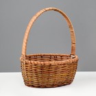 Корзина плетёная, 26×21×10/31 см, лоза, кукуруза - Фото 3