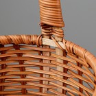 Корзина плетёная, 26×21×10/31 см, лоза, кукуруза - Фото 4