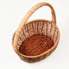 Корзина плетёная, 26×21×10/31 см, лоза, кукуруза - Фото 5