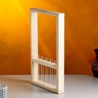 Кашпо деревянное 25х40х4,5 см с 5 колбами "Рамка Экстра", натуральный Дарим Красиво - Фото 3