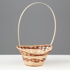 Корзина плетёная для хранения «Ладья», 20×17×8 см, бамбук - Фото 2