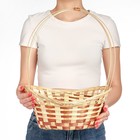 Корзина плетёная для хранения «Ладья», 36×27×13 см, бамбук - Фото 1