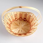 Корзина плетёная для хранения «Ладья», 36×27×13 см, бамбук - Фото 5