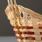 Корзина плетеная «Ладья», 32×23×10 см, бамбук - Фото 4