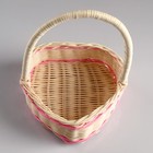 Набор корзин, 3 шт, розовый, 22×20×8/26 см, 18×16×7/21 см, 13×15×6/18 см, ротанг - Фото 4