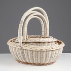 Набор корзин плетёных, 4 шт., 34×30×13/33, 32×25×12/29, 27×21×10/25, 23×18×9/22 см, ротанг - Фото 3