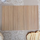 Салфетка плетёная, бежевая, 35×50 см, бамбук - Фото 1