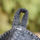 Шапка для бани с вышивкой "Горячая штучка", серая - Фото 5