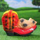 Кашпо фигурное "Сапог с кошкой", разноцветное, гипс, 22 см, 0.8 л, микс - Фото 2