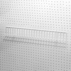 Полка для экономпанелей без боковин, 60×11×11 см, цвет белый - фото 24626944