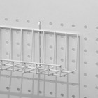 Полка для экономпанелей без боковин, 60×11×11 см, цвет белый - фото 24626945