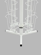 Буклетница настольная вращающаяся 20 ячеек А6, 30×30×80 см, белая - Фото 5